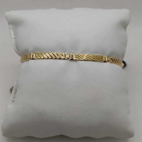 Bracciale Oro 18 kt uomo semirigido 19,5 cm 3,40 gr | Gioiellitosti.it