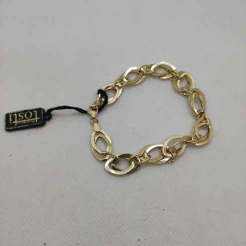 Bracciale oro 18k catena maglia ovale lucida 19 cm 4.40 gr | Gioiellitosti.it