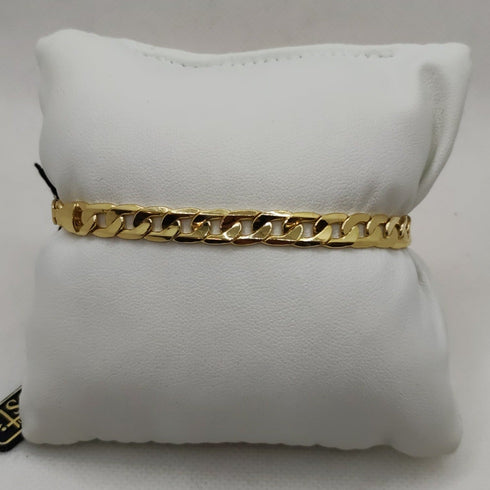 Bracciale Oro 18k catena maglia piatta 20 cm 8.70 gr | Gioiellitosti.it