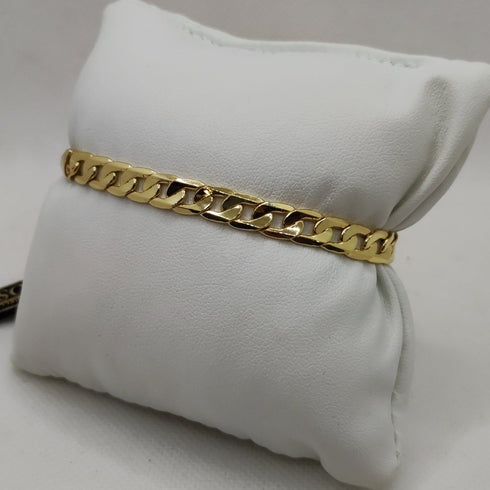 Bracciale Oro 18k catena maglia piatta 20 cm 8.70 gr | Gioiellitosti.it