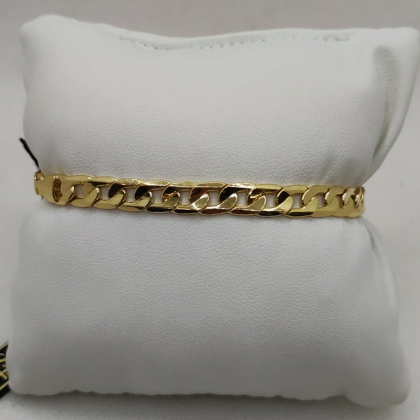 Bracciale Oro 18k catena maglia piatta 20 cm 8.70 gr | Gioiellitosti.it