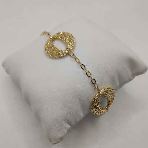 Bracciale oro 18k ciondolo finitura brillante 8,90 gr | Gioiellitosti.it