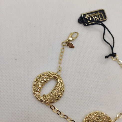 Bracciale oro 18k ciondolo finitura brillante 8,90 gr | Gioiellitosti.it