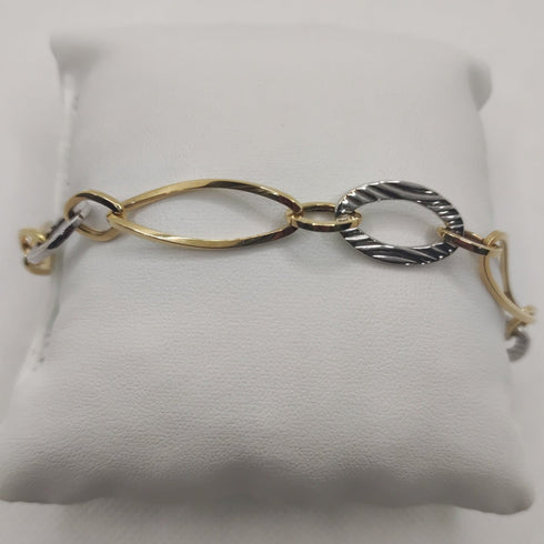 Bracciale oro 18k maglia grande ovale 7,50 gr | Gioiellitosti.it