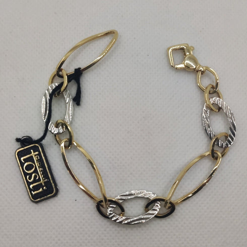 Bracciale oro 18k maglia grande ovale 7,50 gr | Gioiellitosti.it