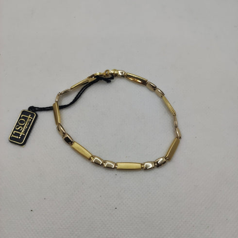 Bracciale Oro 18k maglia semirigida bicolore 21,5 cm 6.60 gr | Gioiellitosti.it