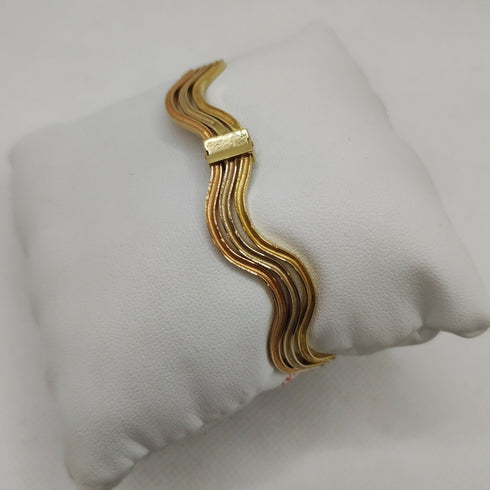 Bracciale oro 18k rigido 3 colori 8.90 gr | Gioiellitosti.it