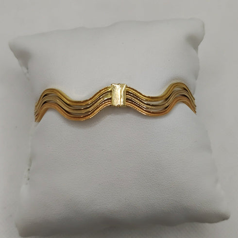 Bracciale oro 18k rigido 3 colori 8.90 gr | Gioiellitosti.it