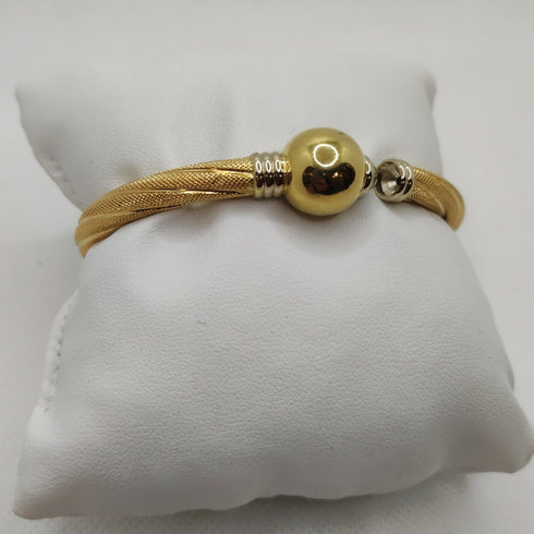 Bracciale oro 18k rigido torchon 15.30 gr | Gioiellitosti.it
