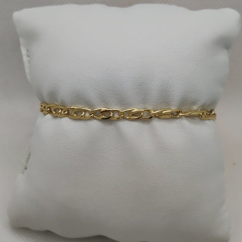 Bracciale Oro 18k uomo catena maglia lucida 19 cm 4.50 gr | Gioiellitosti.it