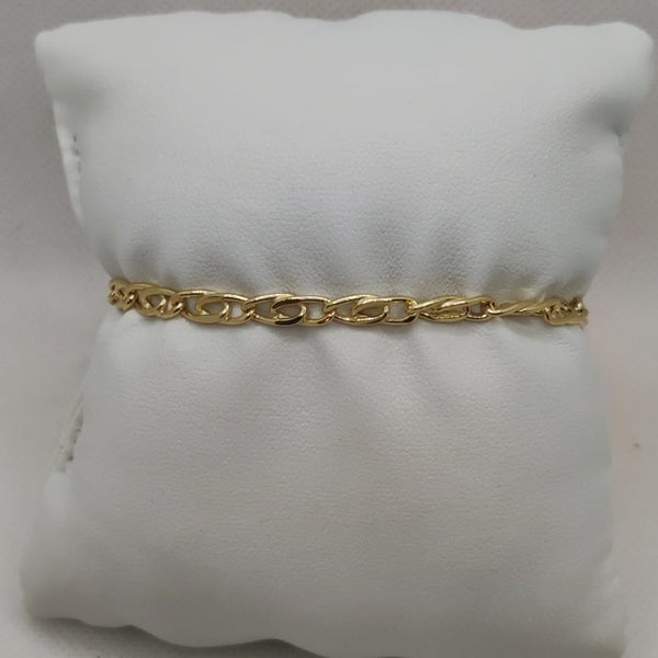 Bracciale Oro 18k uomo catena maglia lucida 19 cm 4.50 gr | Gioiellitosti.it