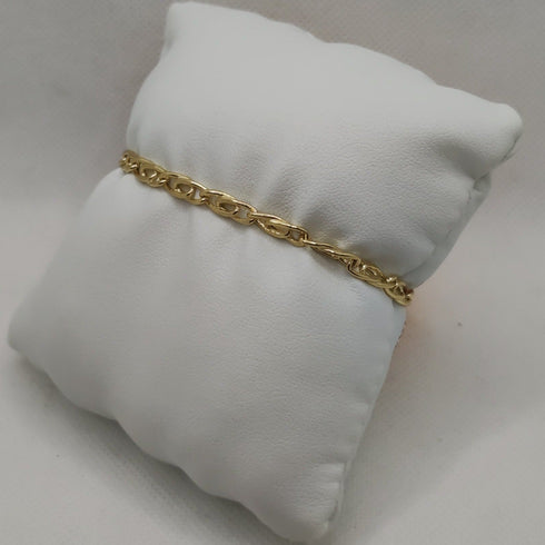 Bracciale Oro 18k uomo catena maglia lucida 19 cm 4.50 gr | Gioiellitosti.it