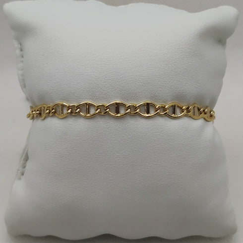 Bracciale Oro 18k uomo catena maglia lucida 19,5 cm 5.20 gr | Gioiellitosti.it