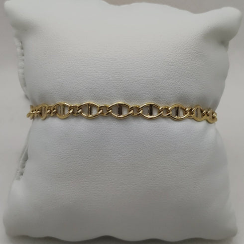Bracciale Oro 18k uomo catena maglia lucida 19,5 cm 5.20 gr | Gioiellitosti.it