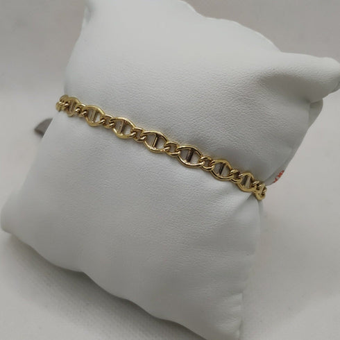 Bracciale Oro 18k uomo catena maglia lucida 19,5 cm 5.20 gr | Gioiellitosti.it