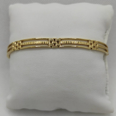 Bracciale Oro 18k uomo semirigido 21 cm 23 gr | Gioiellitosti.it