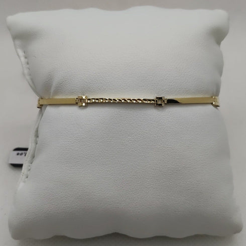 Bracciale Oro 18k uomo semirigido lucido 19 cm 3.80 gr | Gioiellitosti.it