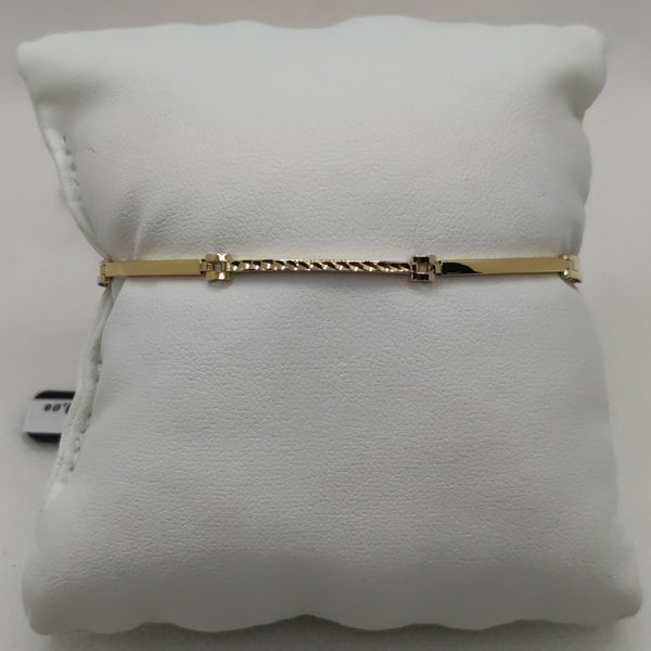 Bracciale Oro 18k uomo semirigido lucido 19 cm 3.80 gr | Gioiellitosti.it