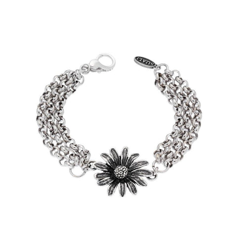 Bracciale argento 925 donna maglia ciondolo Margherita SUALI' BM1922 | Gioiellitosti.it