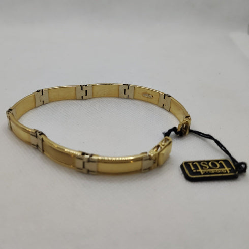 Bracciale semirigido uomo Oro 18k 22 cm 19,20 gr | Gioiellitosti.it