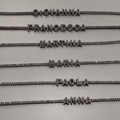 Bracciale tennis con nome Argento 925 Zirconi Artenigma | Gioiellitosti.it