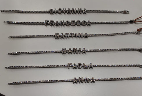 Bracciale tennis con nome Argento 925 Zirconi Artenigma | Gioiellitosti.it