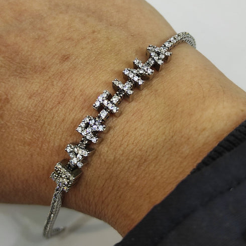 Bracciale tennis con nome Argento 925 Zirconi Artenigma | Gioiellitosti.it