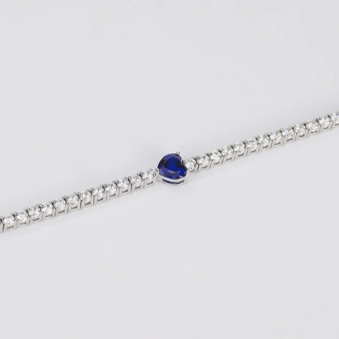 Bracciale tennis argento 925 cuore Mabina 533441 | Gioiellitosti.it
