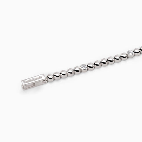 Bracciale tennis argento cuori 925 MABINA 533633-M | Gioiellitosti.it
