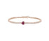 Bracciale tennis cuore argento 925 rose' MABINA 533439 S | Gioiellitosti.it