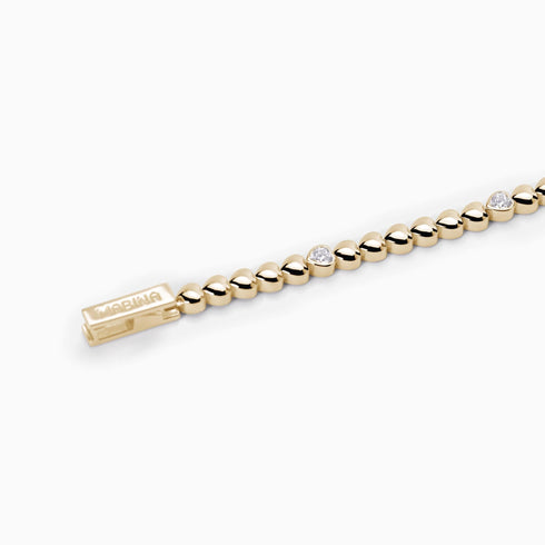 Bracciale tennis MABINA 533635-M Argento Placcato con Cuori | Gioiellitosti.it