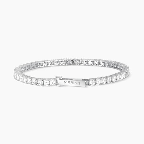 Bracciale tennis Mabina argento 925 Zirconi 533019-17 | Gioiellitosti.it