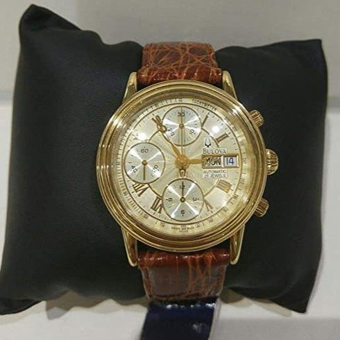 Bulova 60C02 Orologio Uomo Oro 18kt Automatico ETA 7750 Valjoux | Gioiellitosti.it