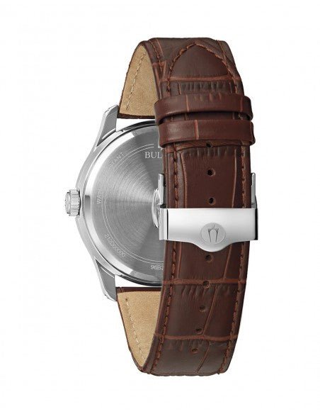 Bulova 96B389 Wilton 41mm pelle marrone | Gioiellitosti.it