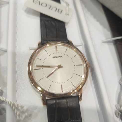 Bulova Dress 97A126 ultra slim acciaio rose' | Gioiellitosti.it