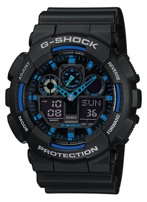 Casio G-Shock GA-100-1A2ER multifunzione WR 200M | Gioiellitosti.it