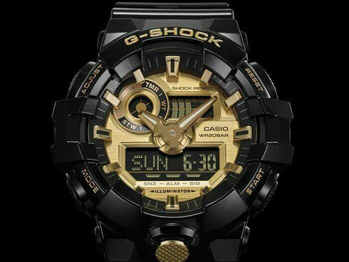 Casio G-Shock GA-710GB-1AER Orologio multifunzione Nero Oro | Gioiellitosti.it