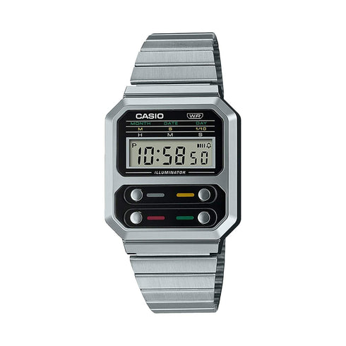 Casio Vintage A100WE-1AEF Orologio Digitale Argento | Gioiellitosti.it