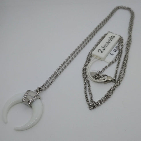 Ciondolo acciaio cristalli Collana Girocollo 2JEWELS 251569 | Gioiellitosti.it