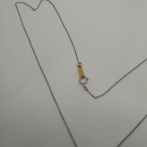 Collana Croce oro bianco 18k Diamanti 0,10 Smeraldi 0,10 | Gioiellitosti.it