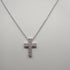Collana Croce argento zirconi Girocollo MABINA 553015 | Gioiellitosti.it