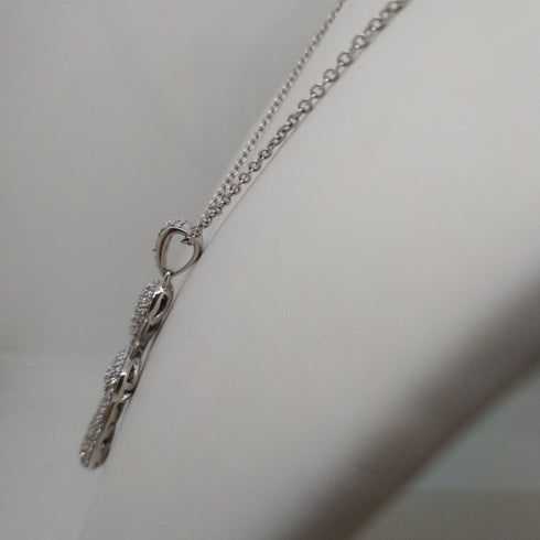 Collana Croce Argento e Zirconi Girocollo MABINA 553014 | Gioiellitosti.it