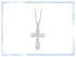 Collana Croce Argento e Zirconi Girocollo MABINA 553014 | Gioiellitosti.it