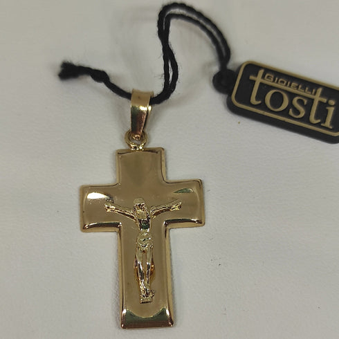 Ciondolo Croce oro 18k Cristo gr 2,80 | Gioiellitosti.it