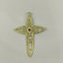 Ciondolo Croce oro 18k donna pendente pietra rubino gr 3,40 | Gioiellitosti.it