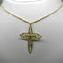 Ciondolo Croce oro 18k donna pendente pietra rubino gr 3,40 | Gioiellitosti.it