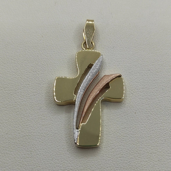 Ciondolo Croce oro 18k gr 7,70 | Gioiellitosti.it