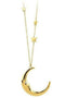 Ciondolo Luna Collana acciaio pvd oro 2Jewels 251315 | Gioiellitosti.it