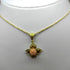 Ciondolo oro 18k donna Fiore con corallo rosa gr 4,00 | Gioiellitosti.it