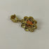 Ciondolo oro 18k donna Fiore con corallo rosa gr 4,60 | Gioiellitosti.it